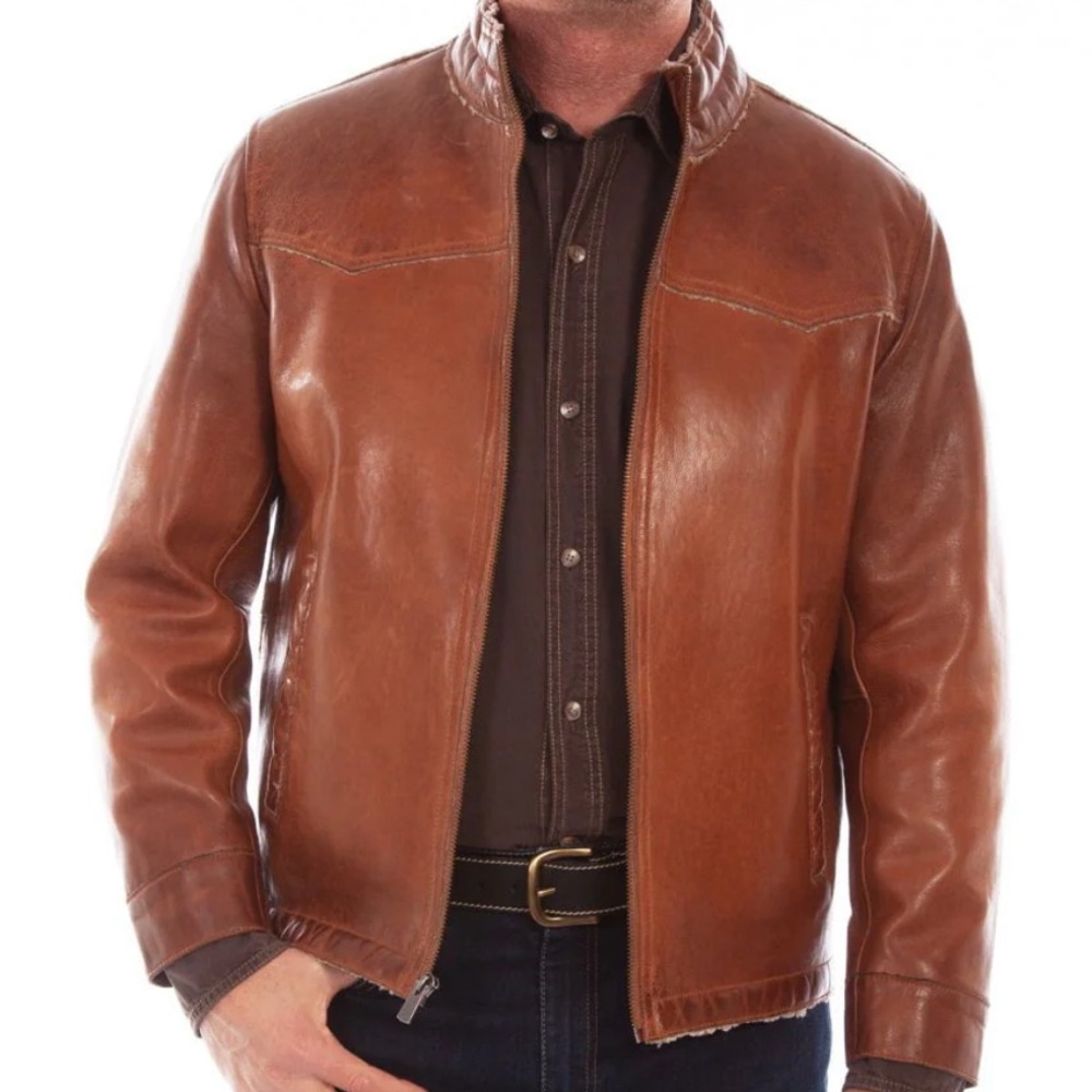 Men's Brown Leather Jacket